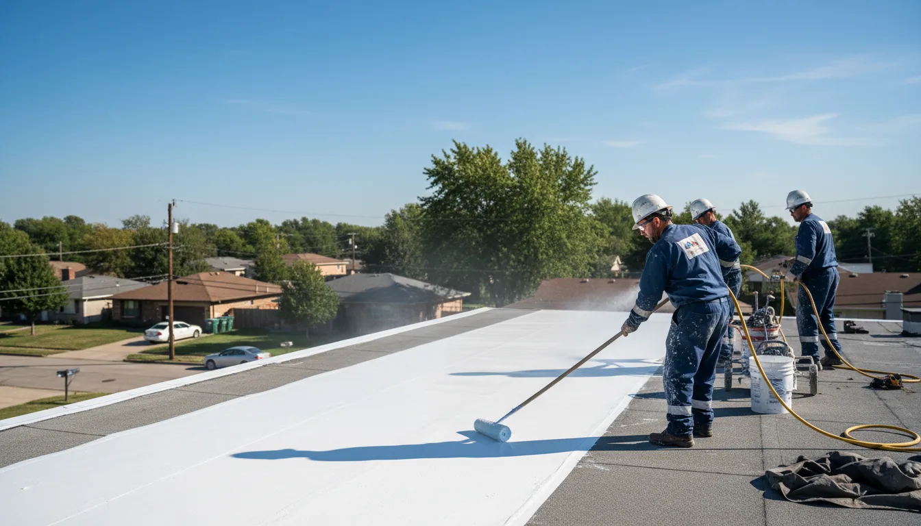 Commercial roof coating in Los Alamitos, CA near me